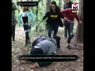 who and why beat a schoolgirl in a park in moscow