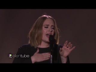 adele - when we were young (the ellen show)